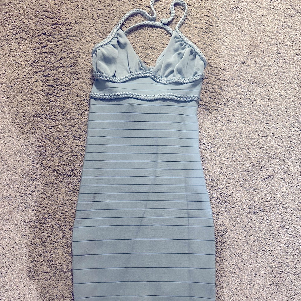 Bandage Blue Dress